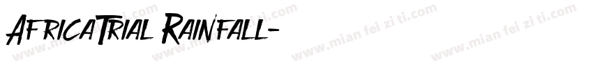 AfricaTrial Rainfall字体转换
